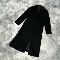 【良品】ICB  アイシービー  ロングコート  (F)  モード  上品  レディース  黒系  ブラック【送料無料】