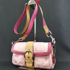 【 COACH 】B A-1 コーチ 1854 シグネチャー 総柄 ソーホー 一部 レザー ショルダー / クロスボディ バッグ 斜め掛け 婦人鞄