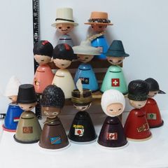 ソフビ　貯金箱　住友信託銀行　世界風俗人形　大阪万博 Vintage、Used 世界風俗人形 住友信託銀行の貯金箱 大阪万博