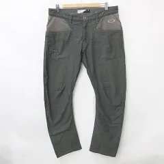 オークリースカルコレクション OAKLEY SKULL COLLECTION ゴルフ スポーツウェア パンツ ロング ストレッチ 立体裁断 3D チェック 緑 グリーン 茶 ブラウン 36