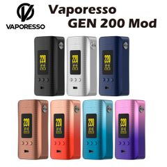 Vaporesso GEN 200 Mod モッド バッテリー ベポレッソ 510規格 200W 18650×2 type-c AXONチップ 小型 電子たばこ 電子タバコ ベイプ 本体 ヴェポライザー アトマイザー vape 正規品