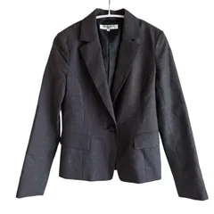 Z1470 Natural Beauty Basic ナチュラルビューティーベーシック テーラードジャケット グレー ブラック レディース Sサイズ