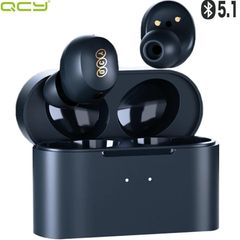 QCY HT01C ワイヤレスイヤホン ANC アクティブノイズキャンセリング qi充電 Bluetooth 5.1 iPhone Android 外音取り込み 防水 高音質 両耳 片耳 マイク 通話