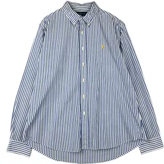 古着 ラルフローレン Ralph Lauren CUSTOM FIT 長袖 ボタンダウンストライプシャツ メンズXL相当/eaa591724