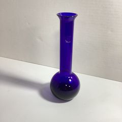 First Glass JAPAN 花瓶 フラワーベース ブルーガラス - メルカリ