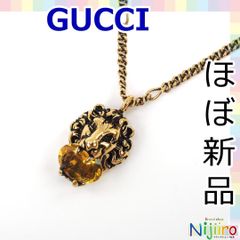 【極美品】GUCCI　ライオンヘッド　ネックレス　チョーカー　1604