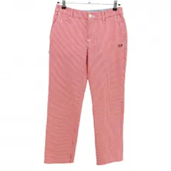 【美品】マスターバニー パンツ 白×レッド ギンガムチェック サッカー生地 レディース 1(M) ゴルフウェア MASTER BUNNY EDITION