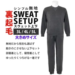 新品 スウェット 上下セット メンズ 裏起毛 大きいサイズ トレーナー スウェットパンツ スエット 上下 3L