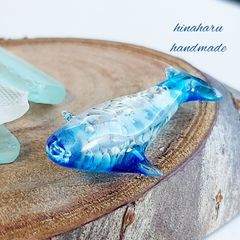 クジラ＊海レジンアート(ブルー＊ライトブルー)
