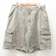 W34/古着 ルート66 ショート カーゴ パンツ ショーツ メンズ 00s 緑系 グリーン 25apr09 中古 ボトムス 短パン ショーパンのサムネイル