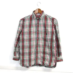 ポロバイラルフローレン 長袖シャツ チェック柄 トップス キッズ 男の子用 150サイズ ホワイト×レッド Polo by Ralph Lauren 【中古】のサムネイル
