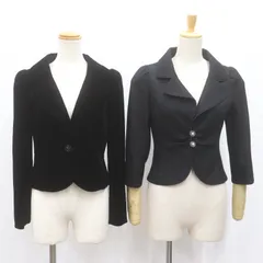 ITJ6OLUASKRA M's gracy エムズグレイシー ジャケット セット2点 アウター トップス フォーマル レディース ブラック 黒 サイズ38のサムネイル
