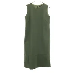 UNITED ARROWS green label relaxing ユナイテッドアローズグリーンレーベルリラクシング ノースリーブ シアサッカー ワンピース カーキ レディース 古着