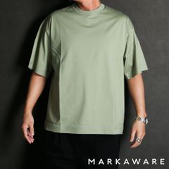 【MARKAWARE/マーカウェア】COMFORT FIT Tee - SAGE / GIZA80/3天竺 - コンフォートフィットTee / A25A08CS02B【送料無料】