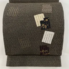 EM-20 名古屋帯茜染め蝶々源氏香紬地