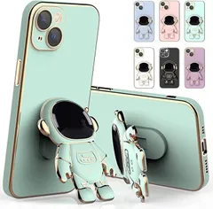 【特価セール】カバー 対応 ケース 可い 人気 おしゃれ 韓国 お洒落くすみカラー iPhone14 ツヤ 光沢 立体 宇宙飛行士 宇宙 スマホケース 流行 スタンド かわいい おもしろ iPhoneケース Kunyehdo アイフォンケース 耐冲撃 落下防