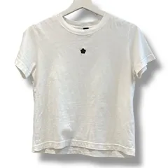 MARY QUANT×PUBLUX マリークワント×パブリュクス ワンポイント刺繍ロゴTシャツ PBL24SS14MQ コットン100% ロゴTシャツ ミニT 半袖Tシャツ 白 ホワイト フリーサイズ レディース 夏 ゴーゴー古着マルイ北千住店 草1840