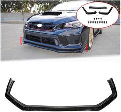 送料無料 スバル WRX STI 2015-2020 フロントリップスポイラー ディフューザー グロスブラック 外装パーツCYB105人気注目
