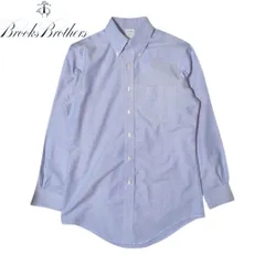 BROOKS BROTHERS ブルー スーピマコットン BD長袖シャツ