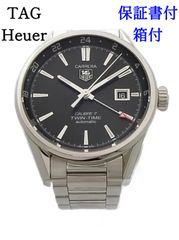 【中古】 タグホイヤー TAG Heuer 腕時計 WAR2010 カレラ ツインタイム キャリバー7 GMT オートマ スケルトン ステンレス 41mm