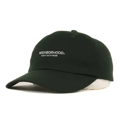 NEIGHBORHOOD ネイバーフッド キャップ / 21SS ブランドロゴ刺繍 6パネルキャップ (DAD-CE / EC-CAP) / グリーン / ブランド 帽子【メンズ】