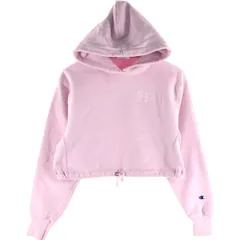 古着 チャンピオン Champion REVERSE WEAVE リバースウィーブ クロップド丈 スウェットプルオーバーパーカー レディースXS相当/eaa524580