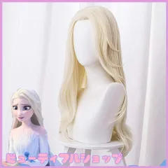 ✨即購入OK✨　エルサ　ウィッグ　ハロウィン Amazon.co.jp: Eileen アナと雪の女王 エルサ 大人 ウィッグ