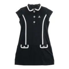 サイズ：L LE COQ GOLF ルコックゴルフ  半袖ポロワンピース  ブラック系 [240101527188] ゴルフウェア レディース ストスト