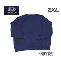 無地スウェットトレーナー2XLネイビーフルーツオブザルームノームコアブランク