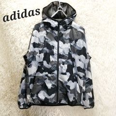 美品　adidas　アディダス　グラフィック　ウィンドブレーカー 　ナイロン　パーカー　迷彩