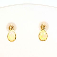K10PG　ピアス　pierced earrings　オパール　総重量約0.3g