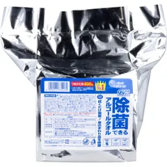 【3セット】エリエール 除菌できるアルコールタオル 大容量 詰替用 400枚入