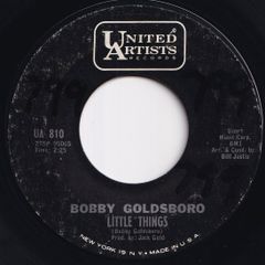Bobby Goldsboro Little Things / I Can't Go On Pretending United Artists US UA 810 211804 ROCK POP ロック ポップ レコード 7インチ 45
