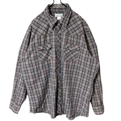 2XL ラングラー アメカジ チェック ブラウン シャツ メンズ 古着 長袖