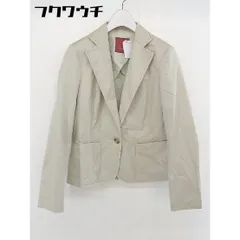 ◇ AMACA アマカ 1B 長袖 テーラードジャケット サイズ40 ベージュ系 レディース  【中古】 【1202160008912】のサムネイル