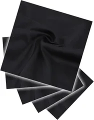 （エイチアンドビー）h&b h＆b クリーニングクロス 楽器 ピアノ ギター タブレット 自動車 内装 モニター テレビ 画面 用 磨き ポリッシュクロス 大判 40x40cm 5枚セット(ブラック)