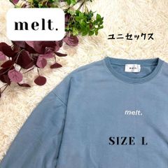 melt. ユニセックス トレーナー サイズ L ブルー くすみ水色