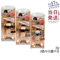 【2個セット 3種類から選べる】 ルアン SMH ヘアファンデーション 3g No.1 ブラック  No.2 ダークブラウン No.3 ライトブラウン 白髪カバー (0523)のサムネイル