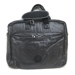 Q■キプリング/KIPLING 2WAYナイロン ブリーフケース/ショルダーバッグ■黒BAG/71【中古】