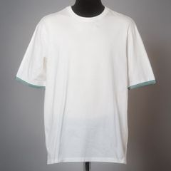HERMES エルメス Piqures Sellier ピキュール・セリエステッチ メンズ プレタ Tシャツ XL ホワイト 半袖シャツ 【MY014】