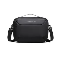 [Ｗｈａｔｎａ] ショルダーバッグ メンズ 3way 斜め掛け 手提げバッグ セカンド バッグ キーリング付 ダブルファスナー A4サイズ横型 防水高密度オックスフォード生地 ビジネス 通学 通勤 肩掛けバッグ 自転車かばん プレゼント男性 LT3