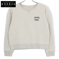 日本正規品　CELINE セリーヌ　ルーズスウェットシャツ　ベージュ　S 中古・古着通販】CELINE (セリーヌ) ブラゾンルーズスウェット