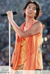 【中古】生写真(ジャニーズ) 嵐/松本潤/ライブフォト・膝上・衣装オレンジ・johnny’s web/公式生写真