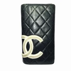 シャネル　CHANEL　カンボンライン　長財布　2つ折り財布　レディース