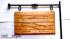 【アイアン職人】重厚感のあるアイアンブラケット　吊り看板バー②