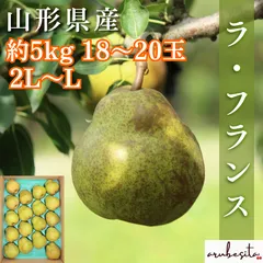 予約■山形県産　洋梨　ラ・フランス　約5kg18～20玉2L～L 秀　11月中旬～