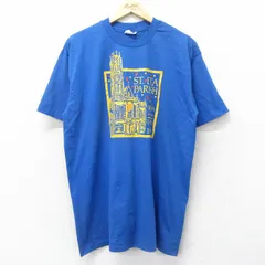 XL/古着 ヘインズ 半袖 ビンテージ Tシャツ メンズ 90s ST.ITA PARISH クルーネック 青 ブルー 24jun11 中古