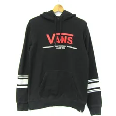 バンズ 長袖パーカー トップス メンズ Sサイズ ブラック VANS 【中古】