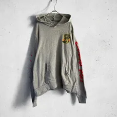 ⑦プリントプルオーバー　パーカー　カジュアル　アメカジ古着　長袖　裏起毛