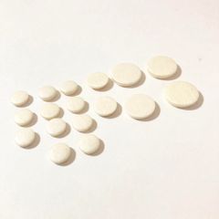 17個入 4サイズ　ホワイト パッド クラリネット　タンポ 木管楽器 修理 交換